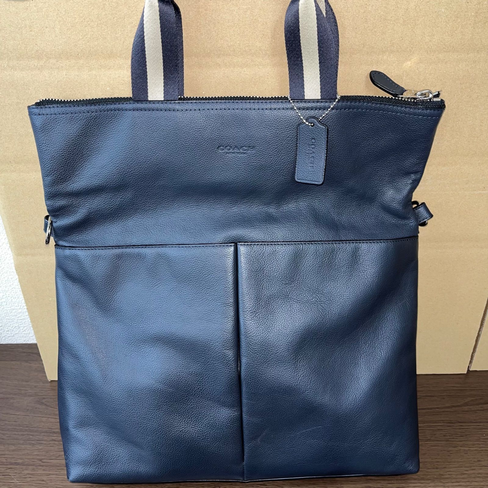 美品 COACH トートバッグ F54759 2way チャールズ レザー A4 高品質