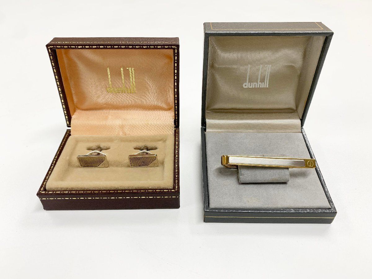 ダンヒル K18 750刻印 カフスタイピン 007 ワールドイズノットイナフ