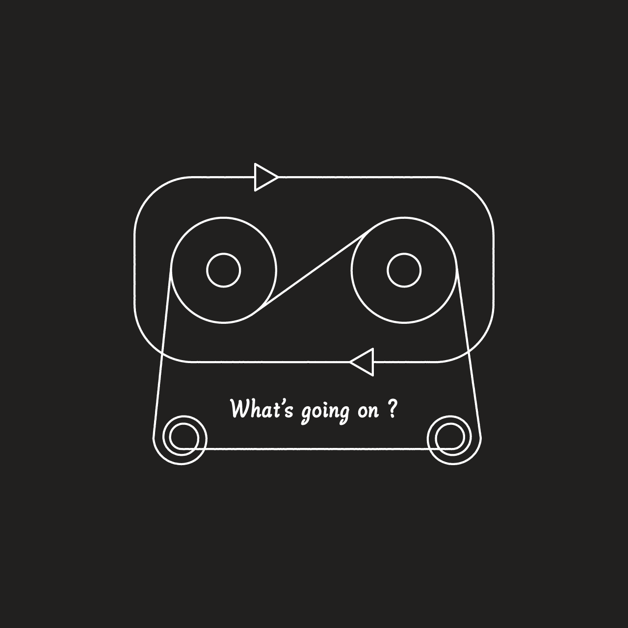 グラフィックスウェット　What's going on Black -Sweat-
