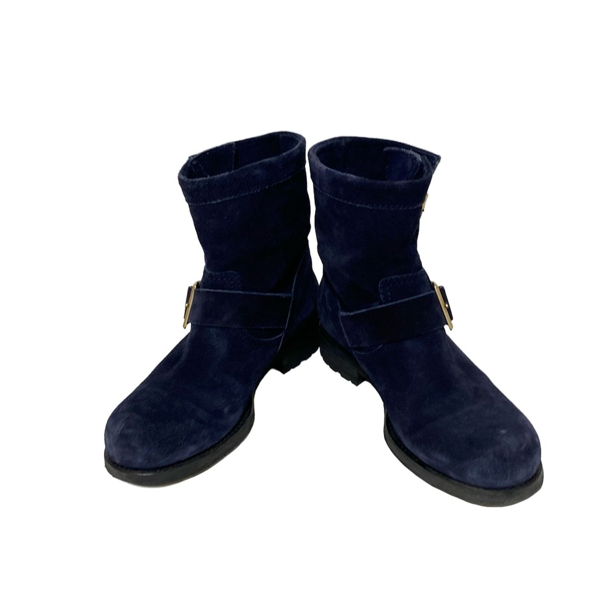 JIMMY CHOO ジミーチュウ ショートブーツ 35 1|2 レディース - ネイビー