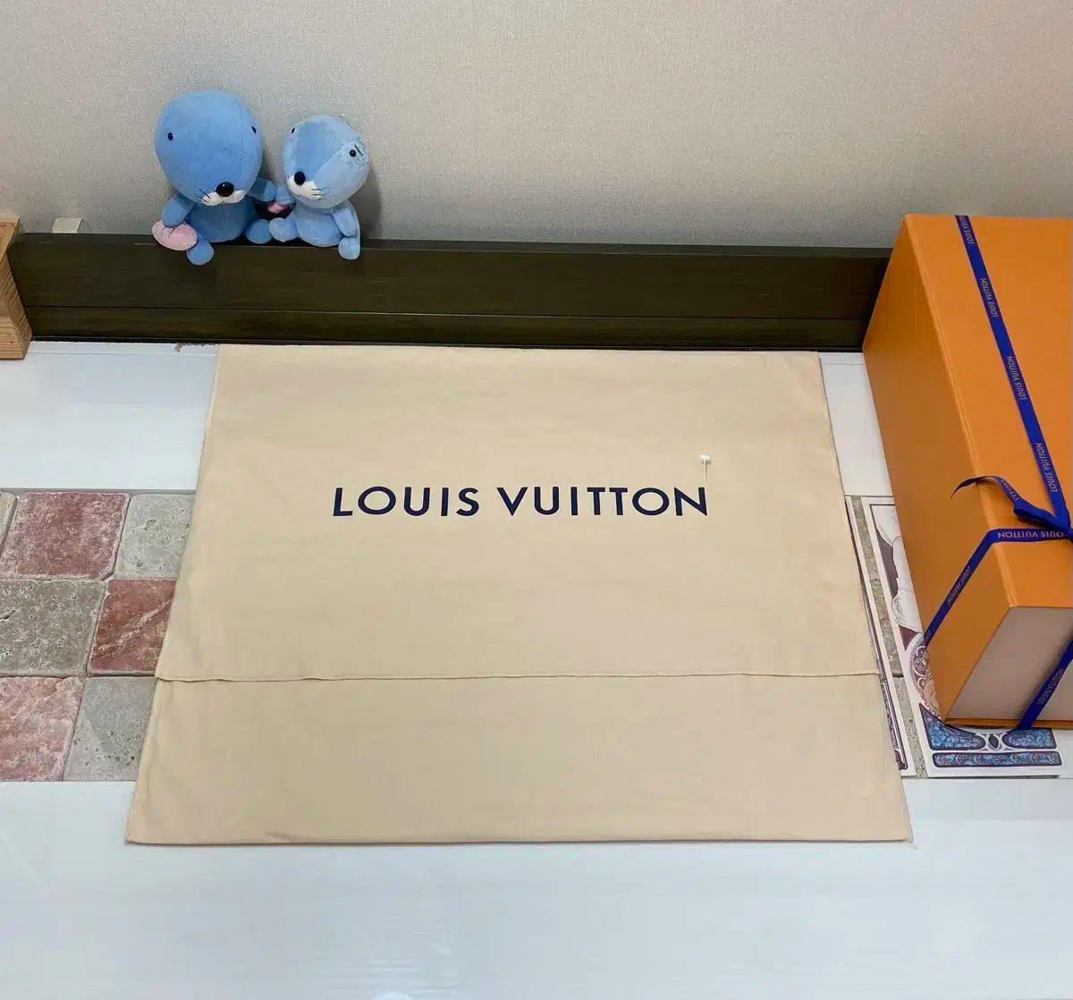 Louis Vuitton バッグボックス 45 5 x 37 16 ダスト リボン お買い物バッグ