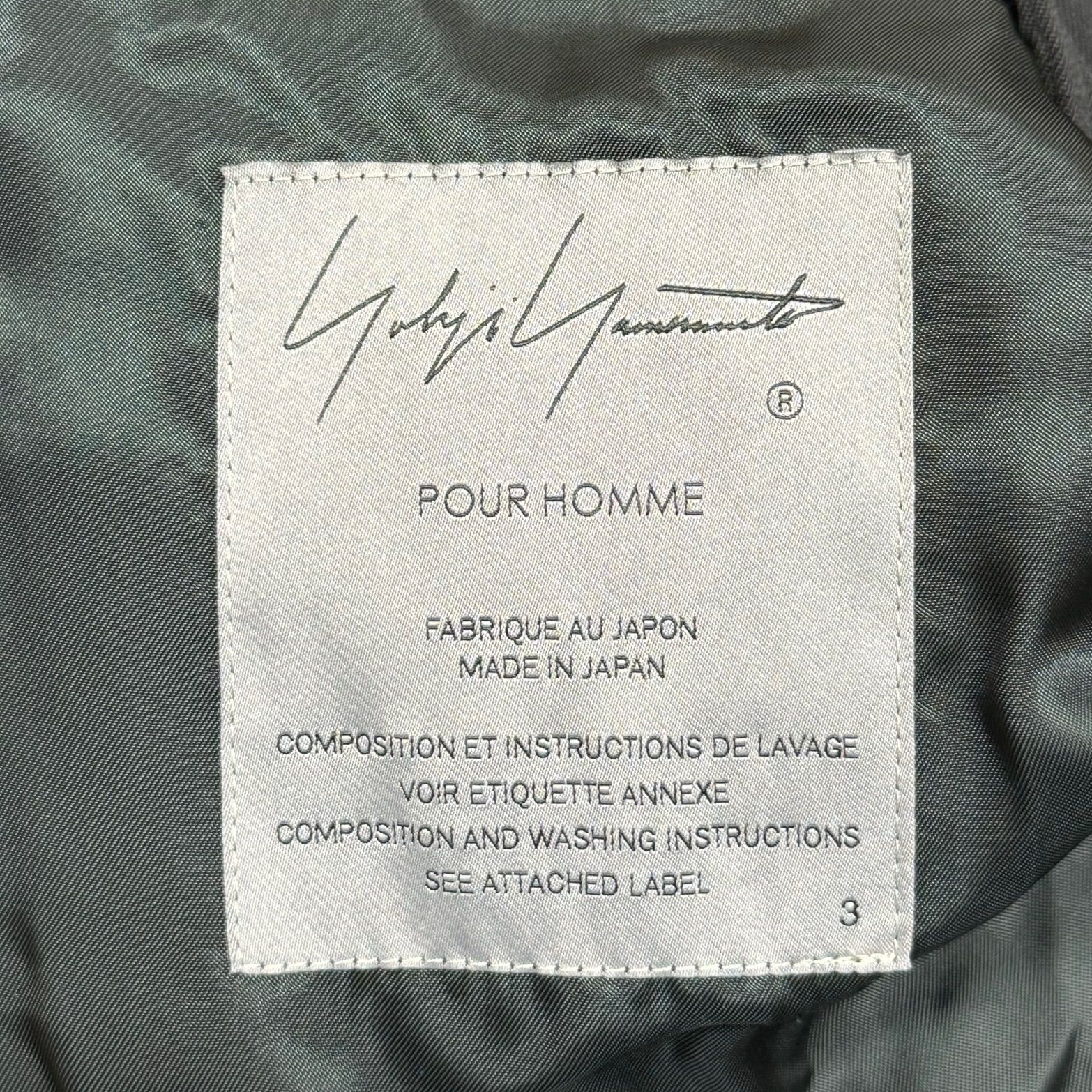 定価180400円 Yohji Yamamoto POUR HOMME WOOL GABARDINE HOOD PEAK