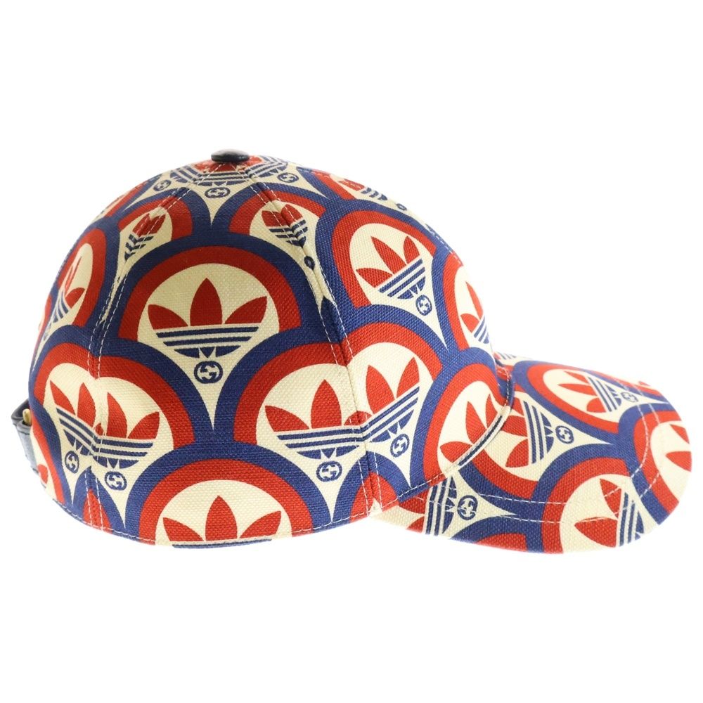 GUCCI × adidas コラボキャップ S 57cm グッチ　アディダス GUCCI (グッチ) ×adidas Trefoil Print Baseball アディダス