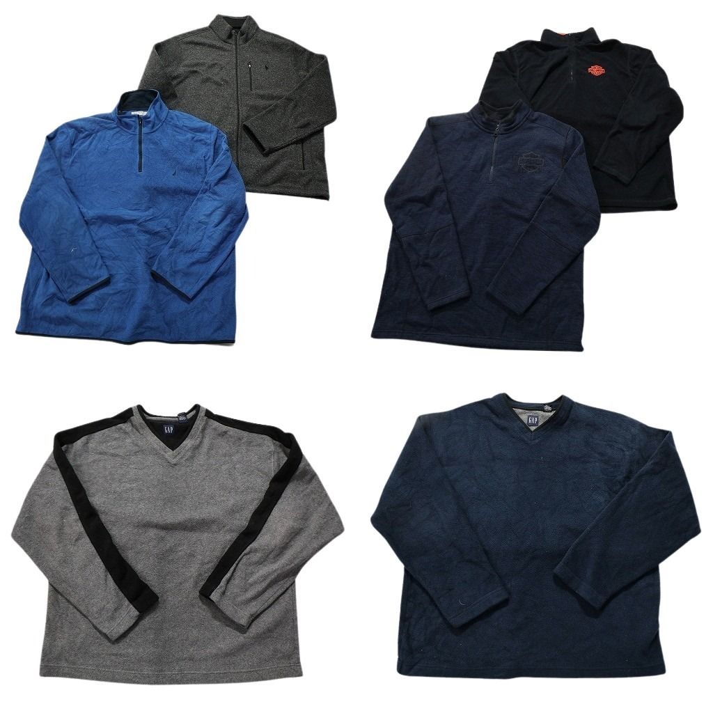 古着卸 まとめ売り ブランドMIX フリース 6枚セット メンズ 2XL |3XL GAP ラルフローレン ハーレーダビッドソン 古着 NC2647