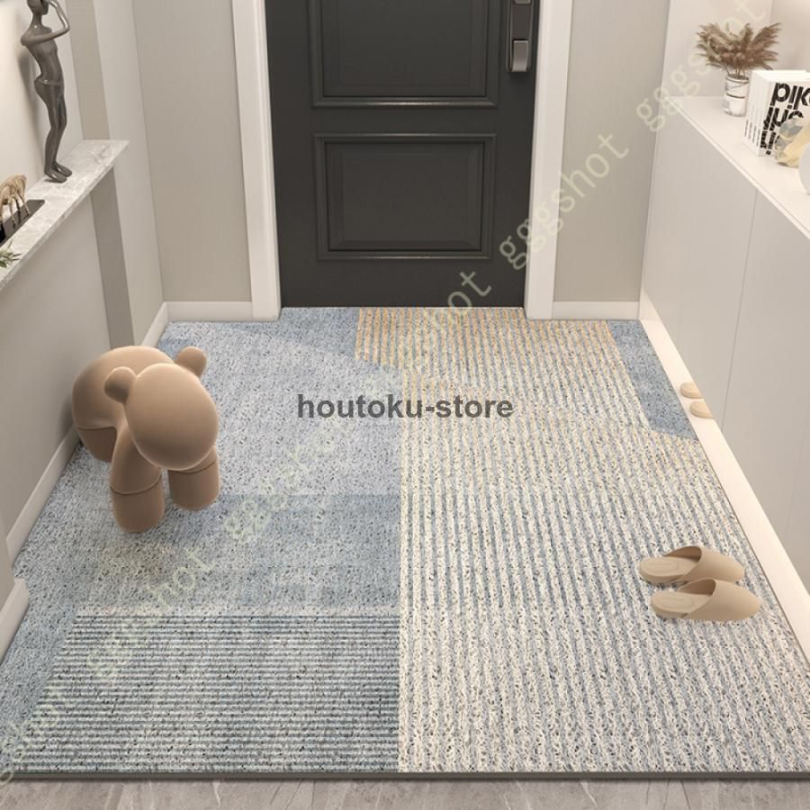手織り玄関マット 然ウール100 北欧風デザインで空間を彩る 然ウール100 北欧風デザインで空間を彩る 手織り玄関マット 無