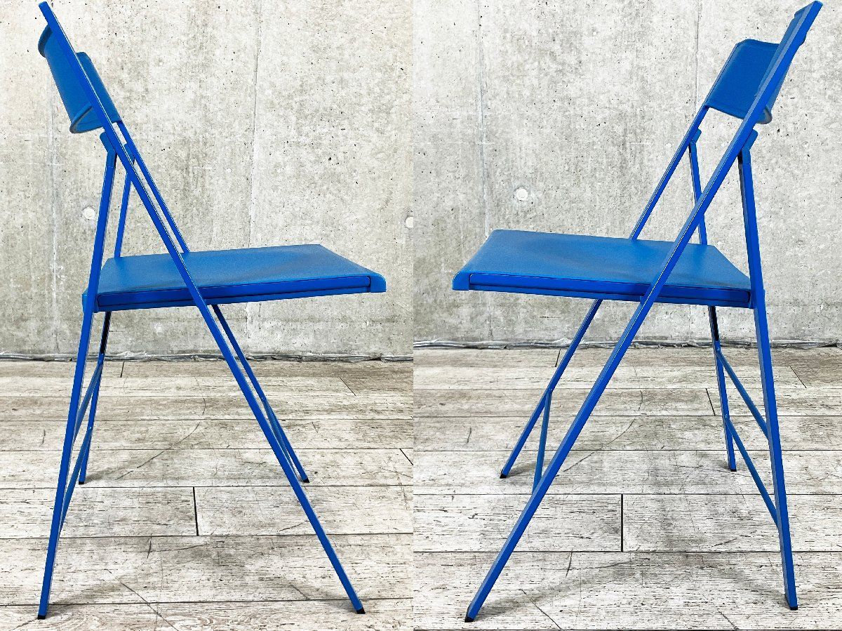 折り畳みチェア ブルー