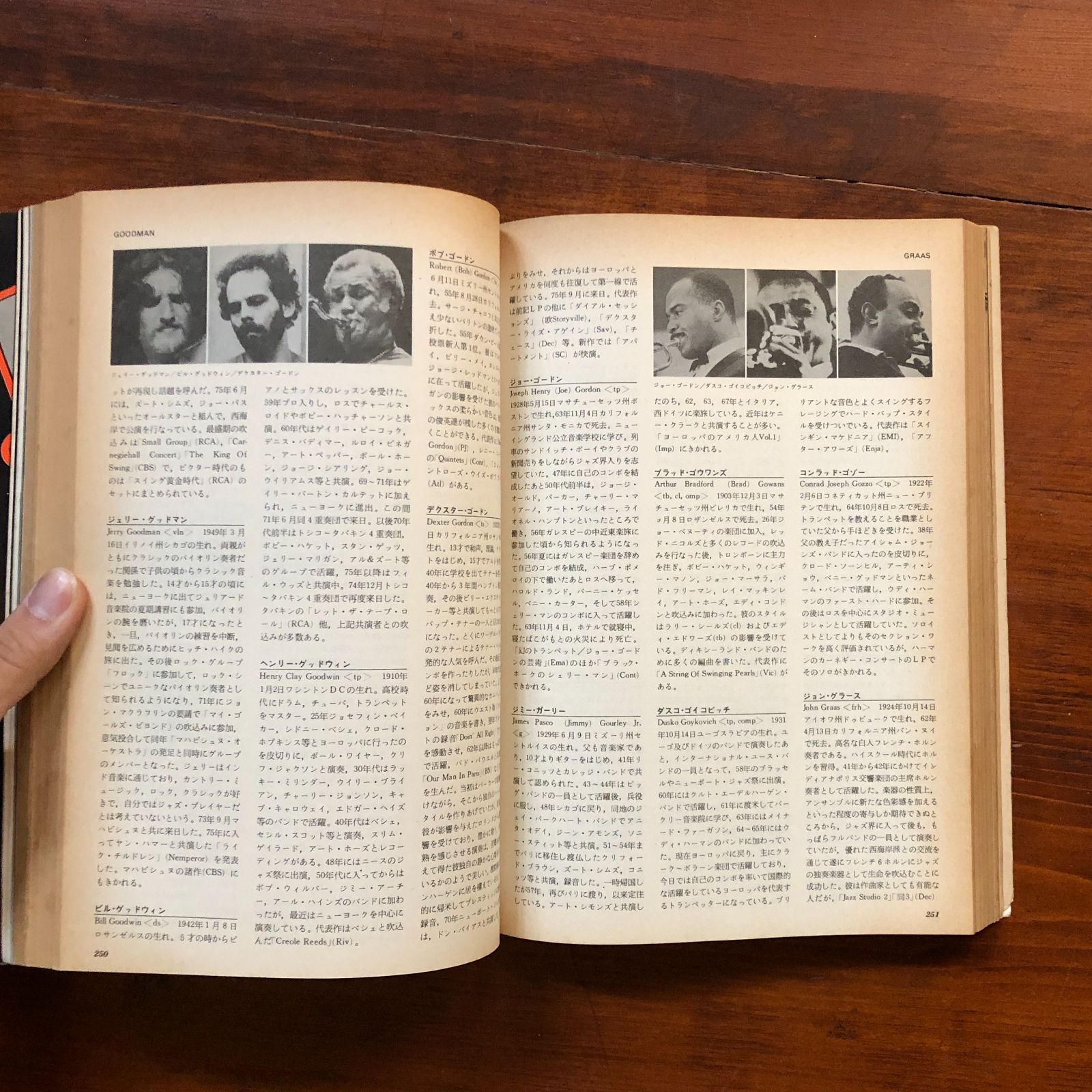 スイングジャーナル 世界ジャズ人名辞典 創刊30周年記念 1976年4月臨時 