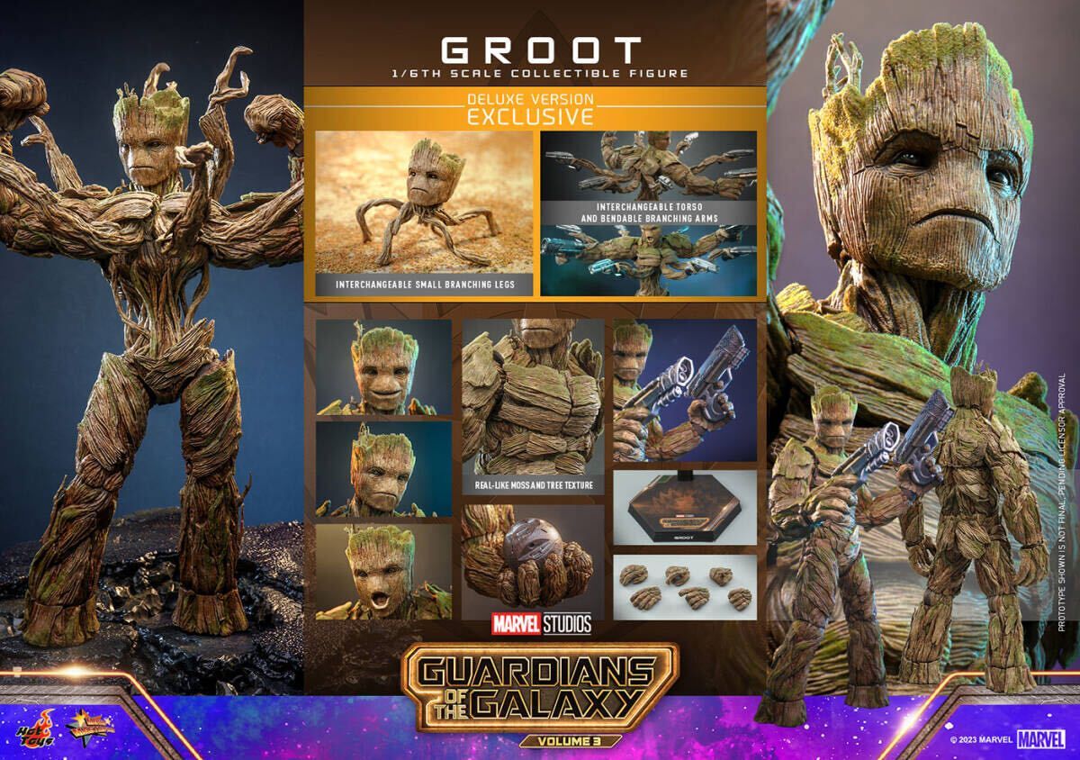 【 HOT TOYS 】 グルート DX版 ムービー・マスターピース】『ガーディアンズ・オブ