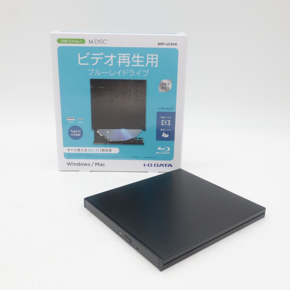 I-O DATA 再生・保存ソフト付きポータブルブルーレイドライブ I-O DATA 再生・保存ソフト付きポータブルブルーレイドライブ
