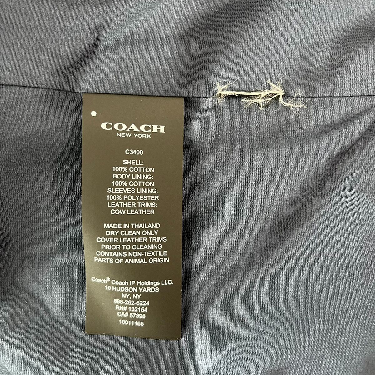 コーチ COACH SIGNATURE CHAMBRAY BLOUSON シグネチャー シャンブレー 