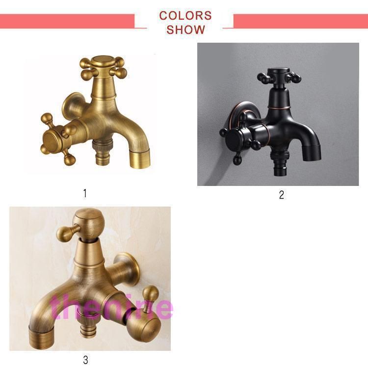 洗濯機用双口水栓 二股蛇口