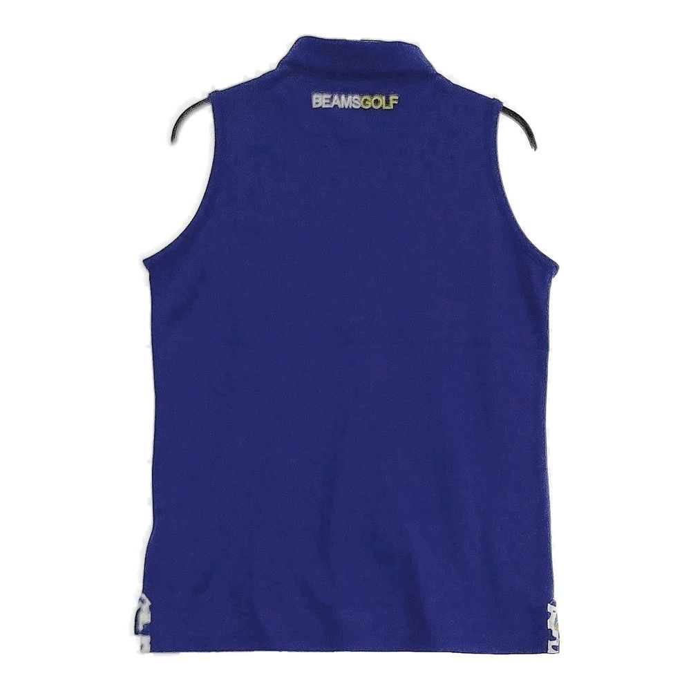 Beams Golf ノースリーブポロシャツ ネイビー サイズ：S BEAMS GOLF ビームスゴルフ ノースリーブポロシャツ ゴルフ