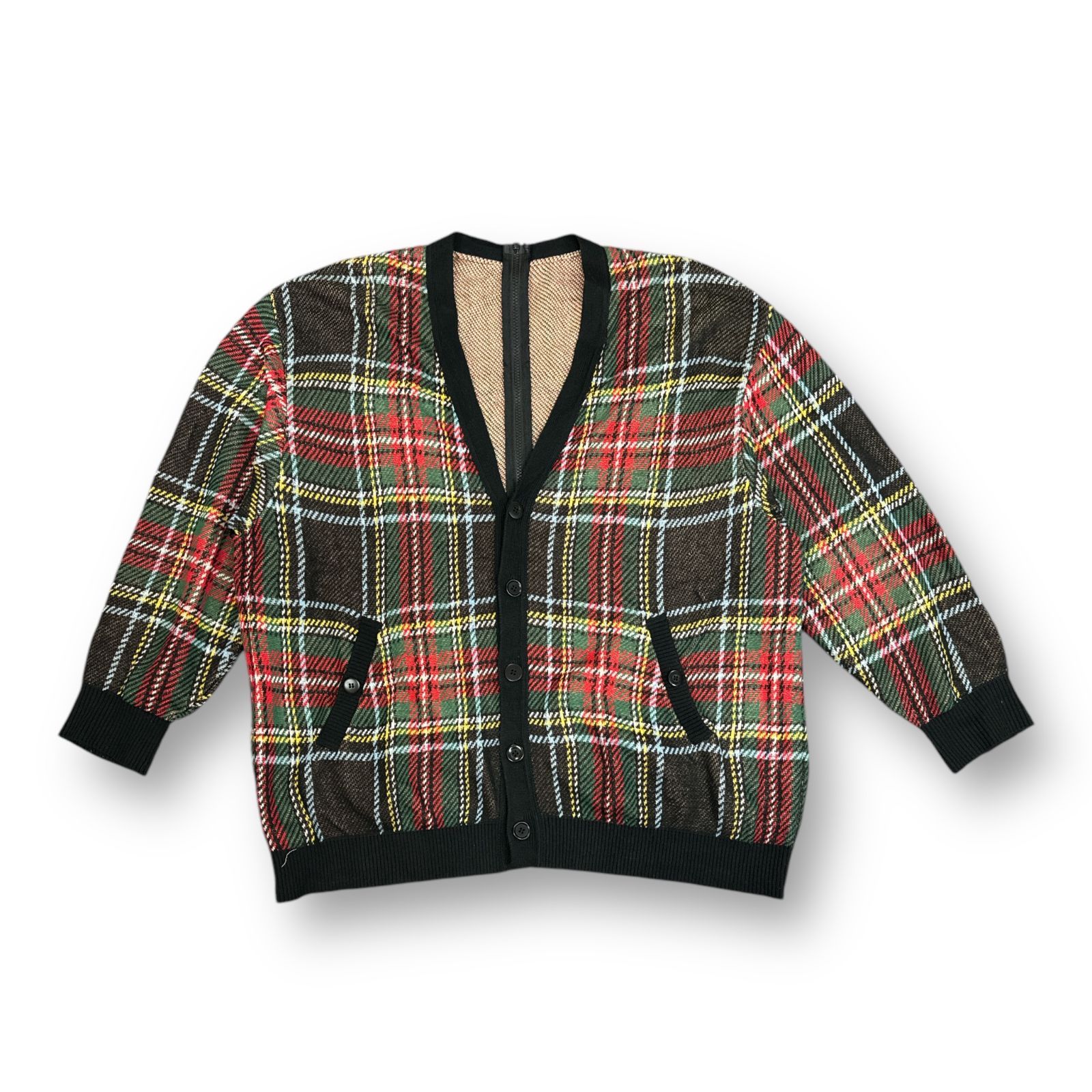 定価63800円 UNDERCOVER 23SS Tartan Check Zipped Knit