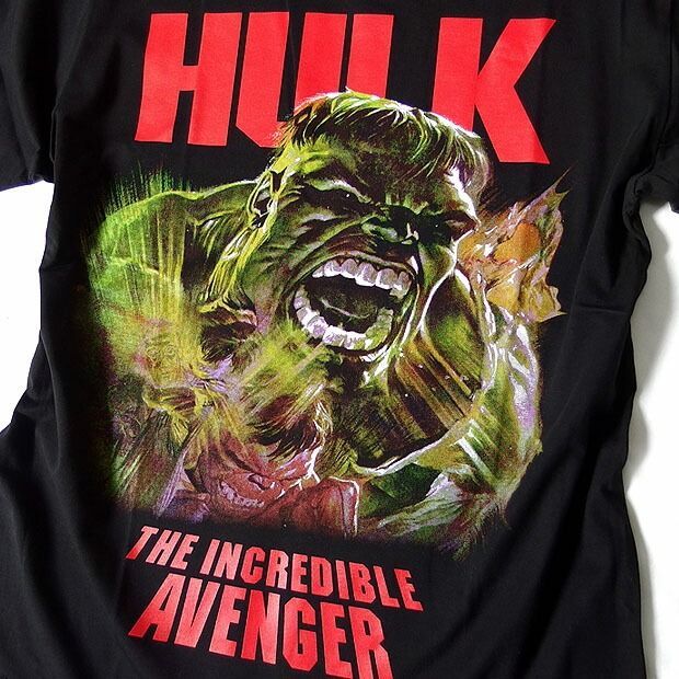 MARVEL マーベル 超人 ハルク Ｔシャツ Avengers アベンジャーズ メンズ レディース ユニセックス アメコミ スパイダーマン  アイアンマン マイティソー キャプテンアメリカ プリント キャラクター グッズ 黒 ブラック 誕生日プレゼント ギフト - メルカリ