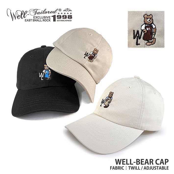 Well-Tailored / ウェルテイラード WELL-BEAR CAP (WL-2323