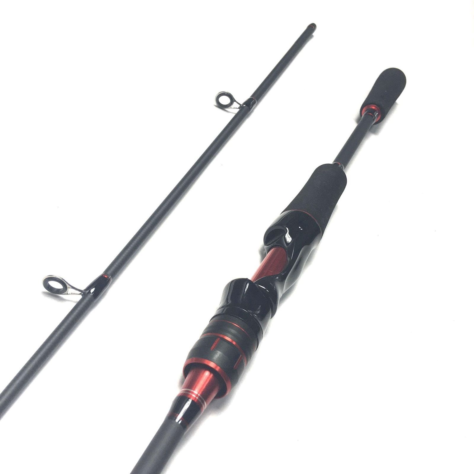 EV6ftスピニングロッド2ピース Mバスロッシーバスロッロックフィッシュロットラウトロッカサメバアジングロッ EV6ftスピニングロッド2ピース M