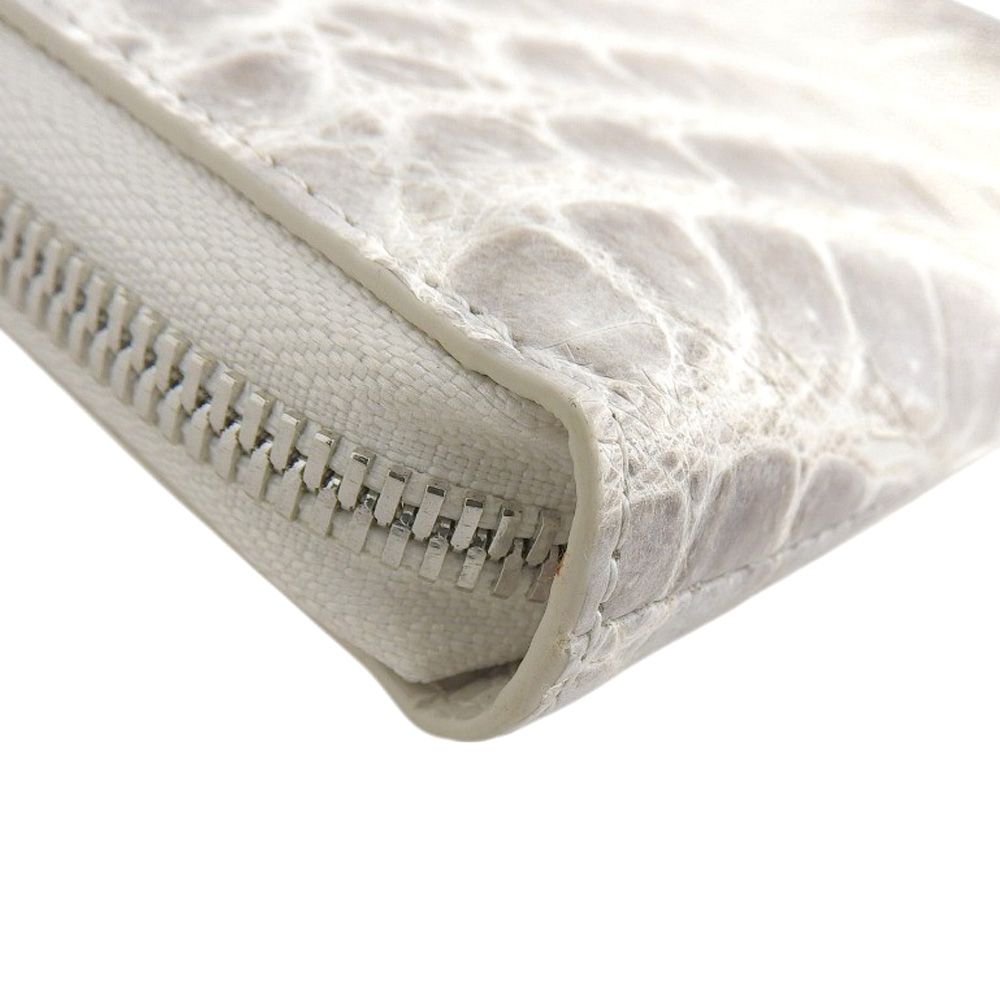 本物保証】 希少 レア 超美品 L字ファスナー 長財布 ヒマラヤ ワニ革  