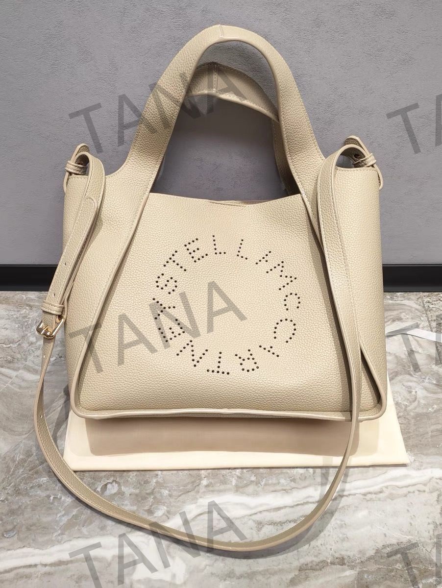 ステラマッカートニー stella mccartney レディース  ロゴトートバッグ KAHKI