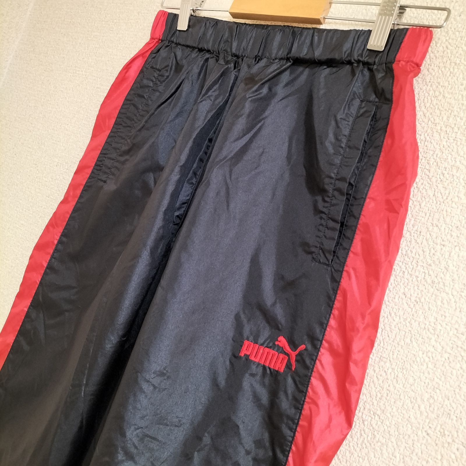 ☆80-90s PUMA ヒットユニオン ナイロンパンツ ウーブンパンツ 