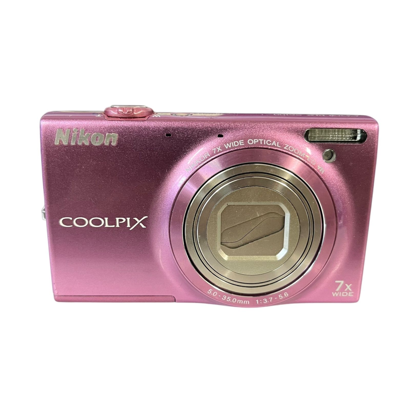 管30571】Nikon ニコン COOLPIX S6100 ピンク 5.0-35.0mmF3.7