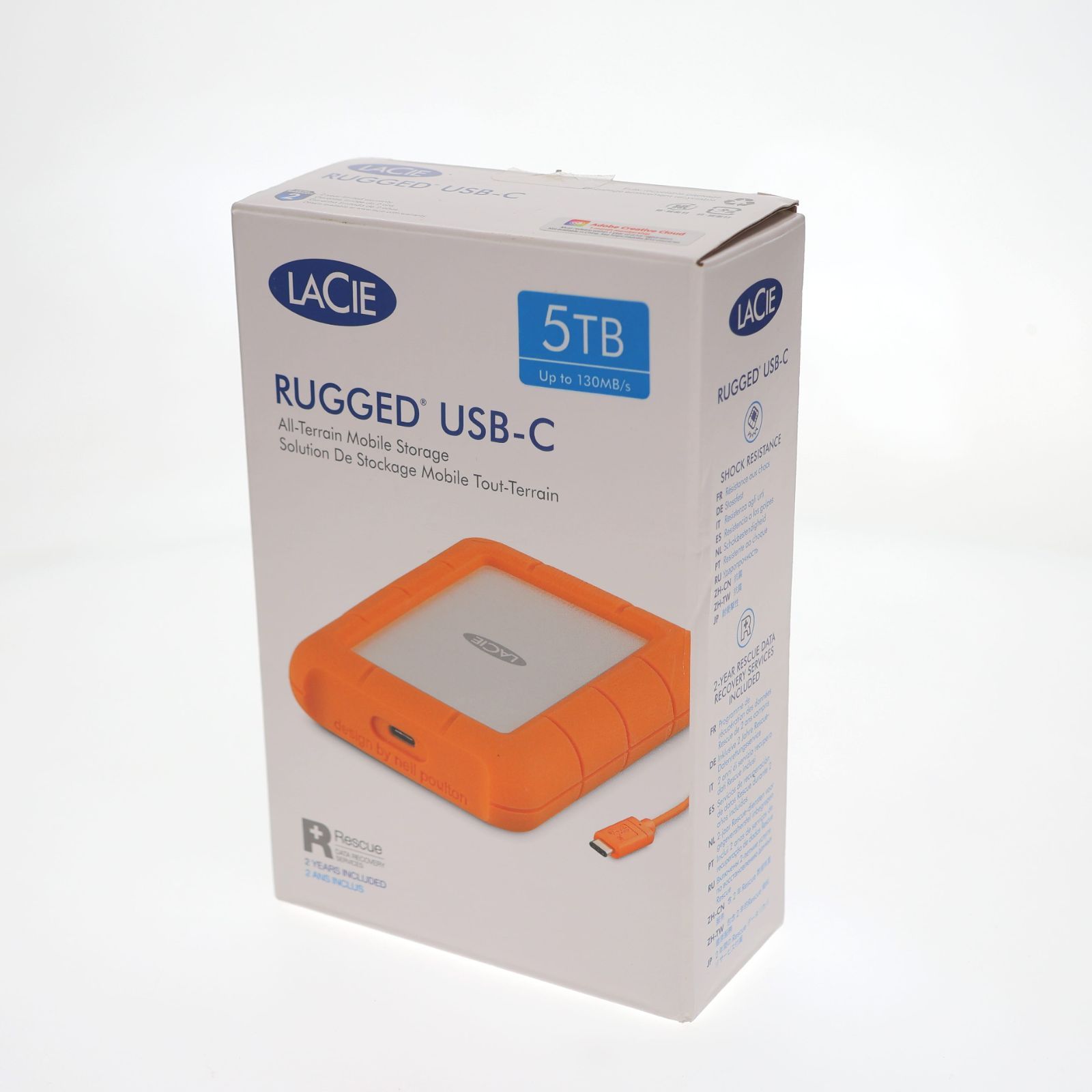 LaCie RUGGED USB-C 5TB 外付けHDDハードディスクLaCie ハードディスク 