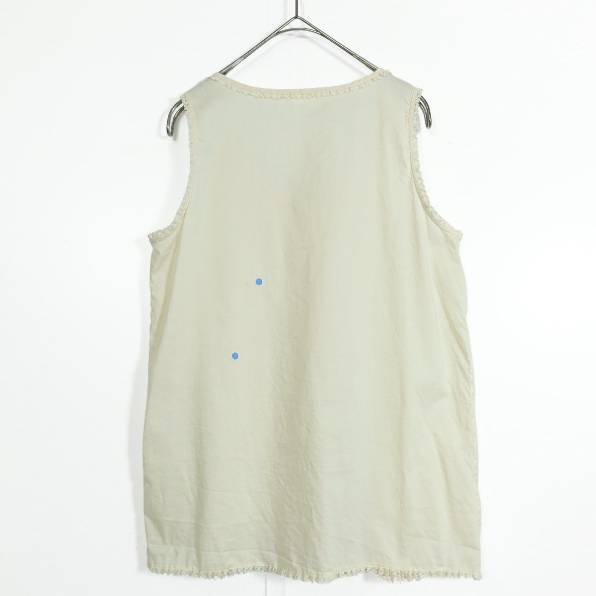 ピンクハウス☆ピンタック使いベスト ピコレースが可愛い♪ 綿ローン