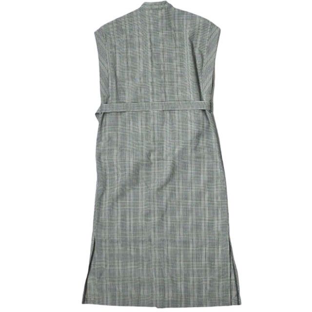 AURALEE オーラリー 日本製 SUMMER WOOL GLEN CHECK ONE-PIECE サマー 