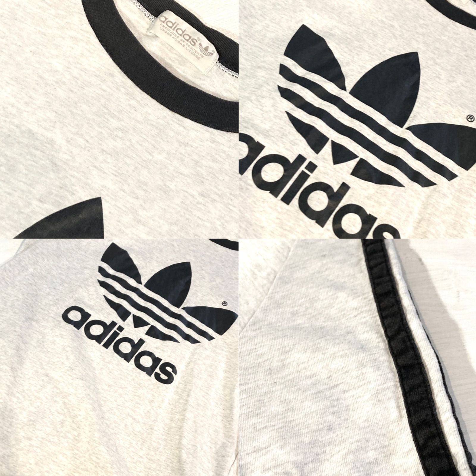 adidas☆80'sVINTAGE☆デサント☆Tシャツ☆トレフォイル☆三つ葉