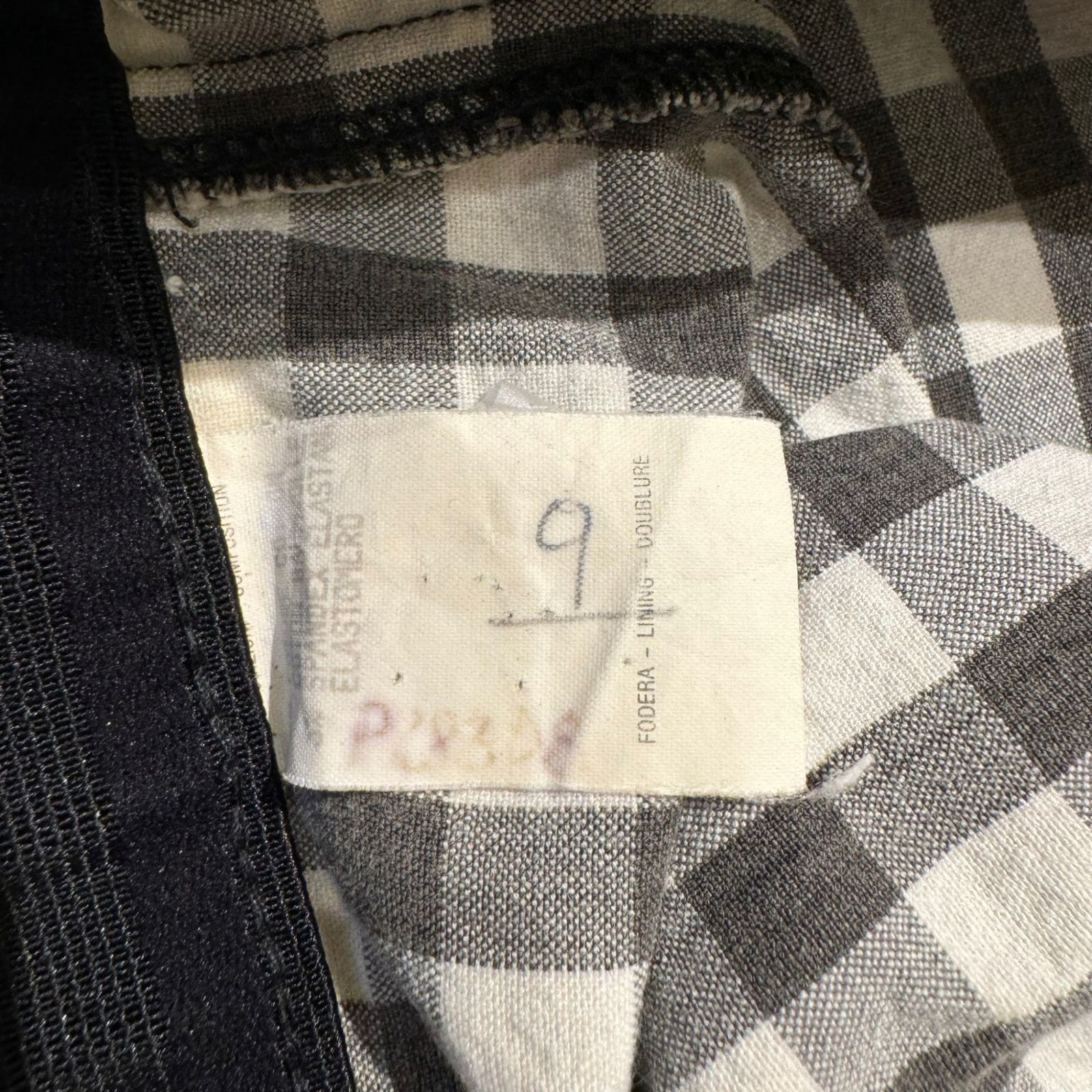 GUCCI ヴィンテージ ジョッパーズパンツ 42 GUCCI (グッチ) OLD GGボタン チェック柄ジョッパーズパンツ