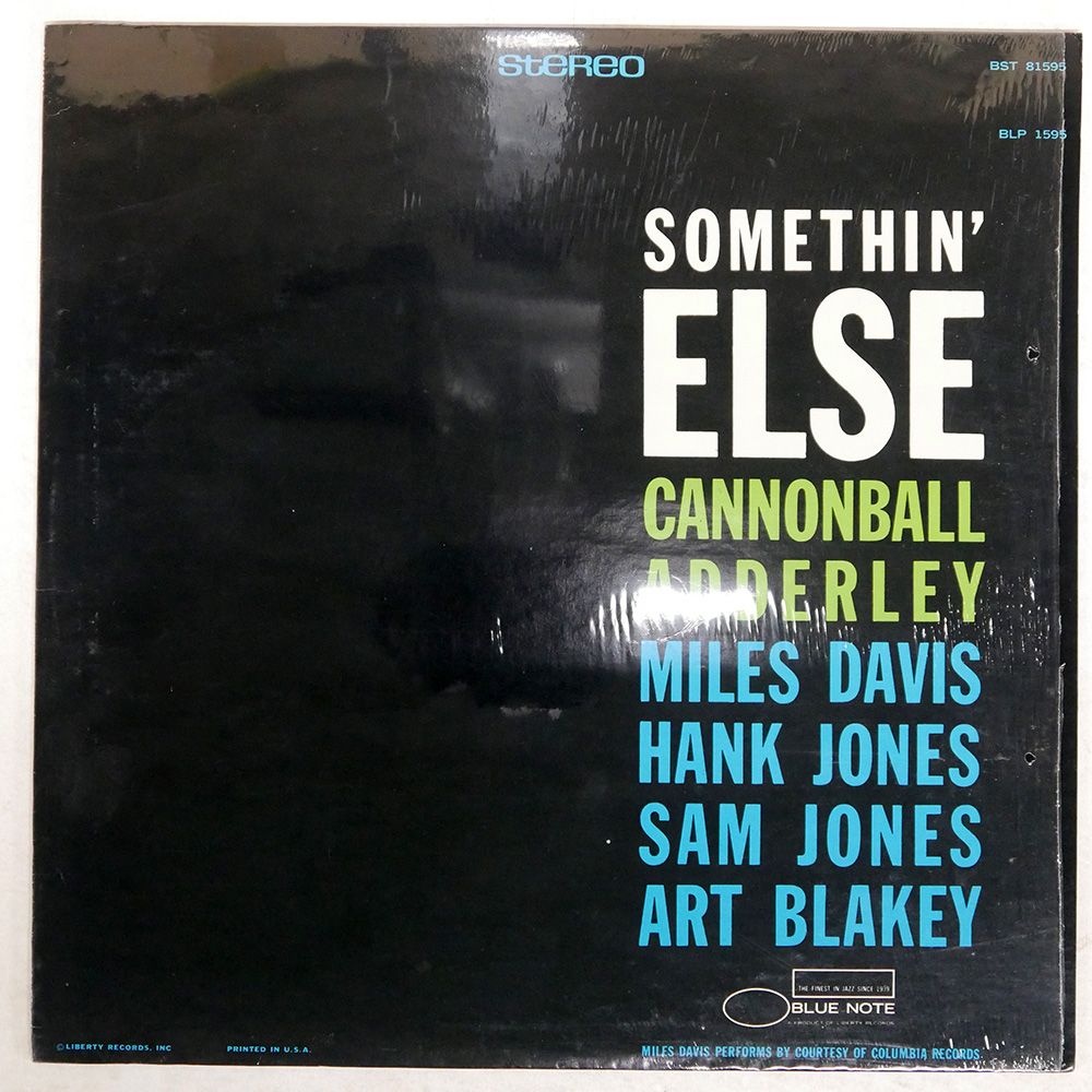 おすすめ ADDERLEY/SOMETHIN' CANNONBALL US盤 ELSE/BLUE BST81595 NOTE その他