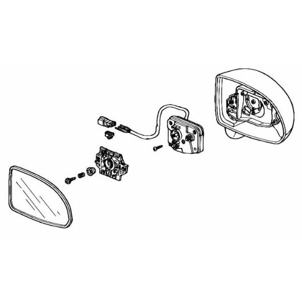 ホンダ純正新品S2000 AP1 AP2 ドアミラー サイドミラー ASSY 運転席側 右 RH Y65P ニューインディイエローパール 76200-S2A-013ZR