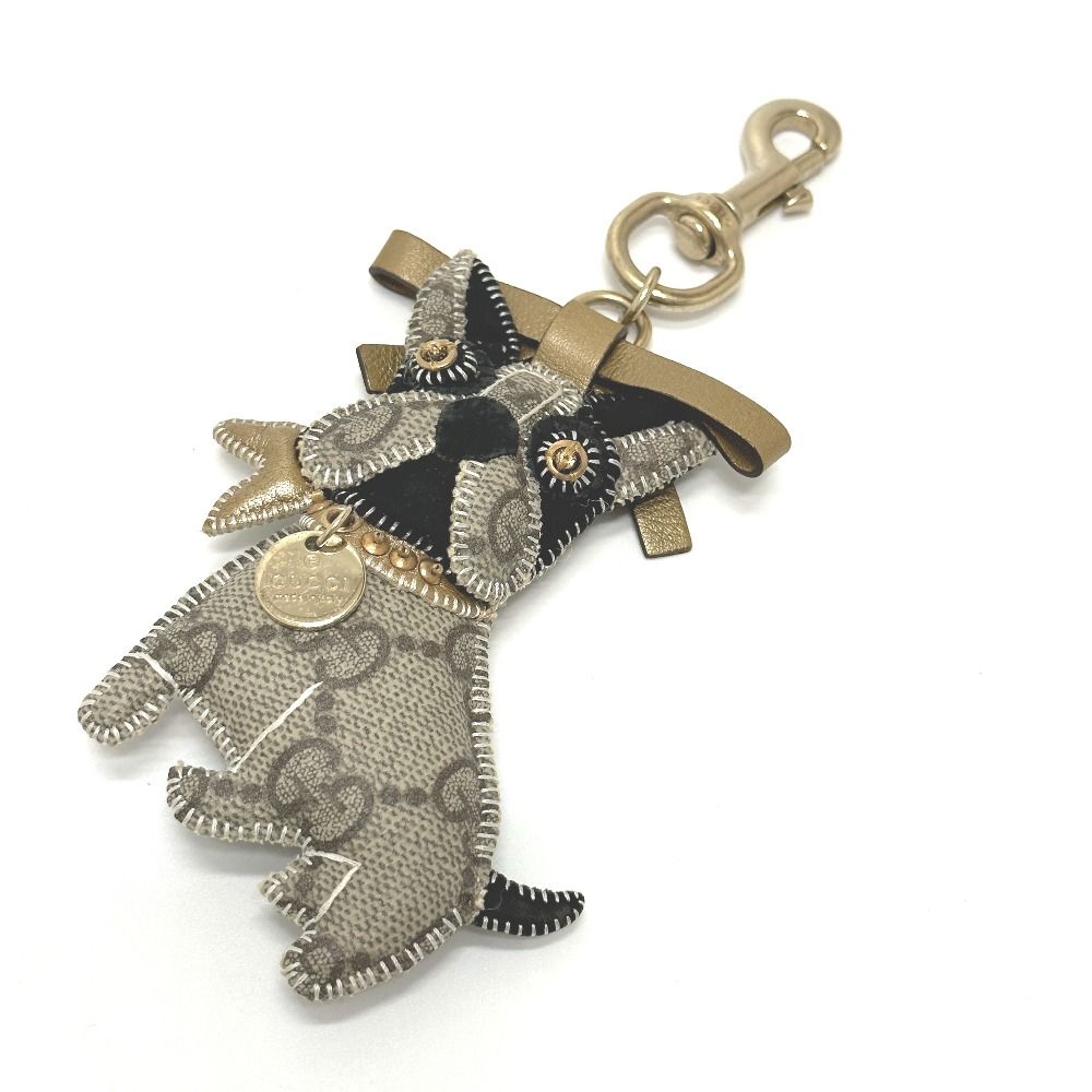 GUCCI グッチ キーホルダー フレンチブルドッグ GGスプリーム