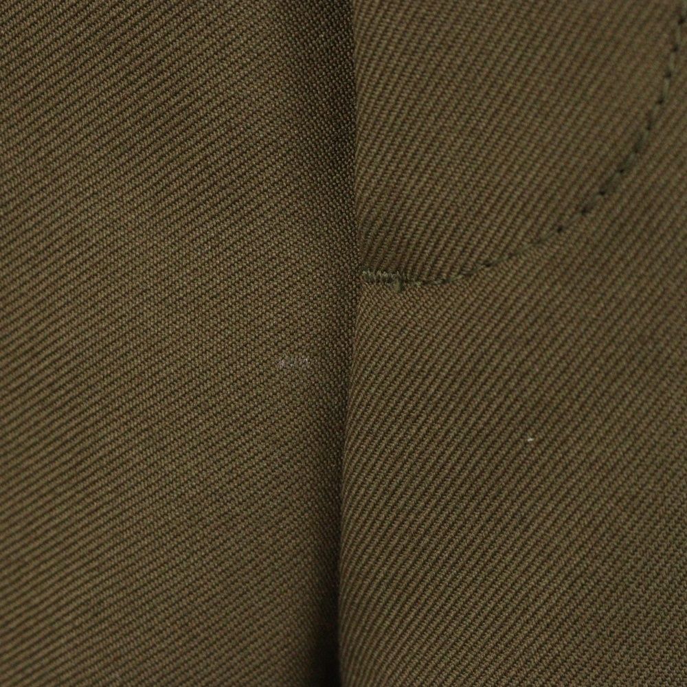 GUCCI (グッチ) 裾ロゴラペルスラックスパンツ カーキ ショップ 623116