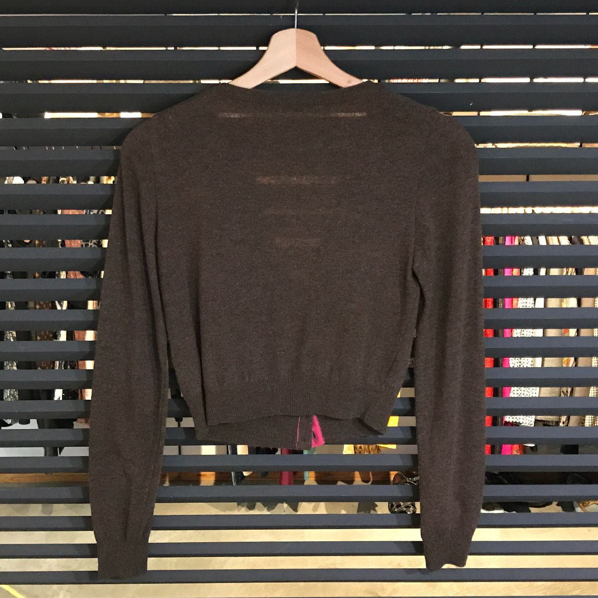 MOSCHINO モスキーノ♪フラワーモチーフカーディガン MOSCHINO モスキーノ 立体フラワーモチーフカーディガン 38
