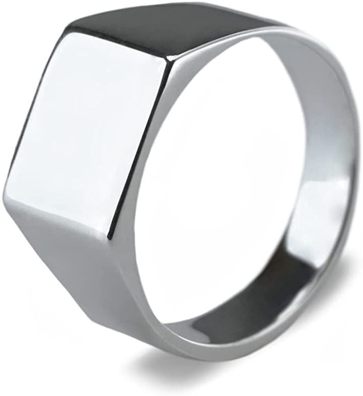 印代 リング シルバー 925 指輪 シンプル シグネットリング メンズ