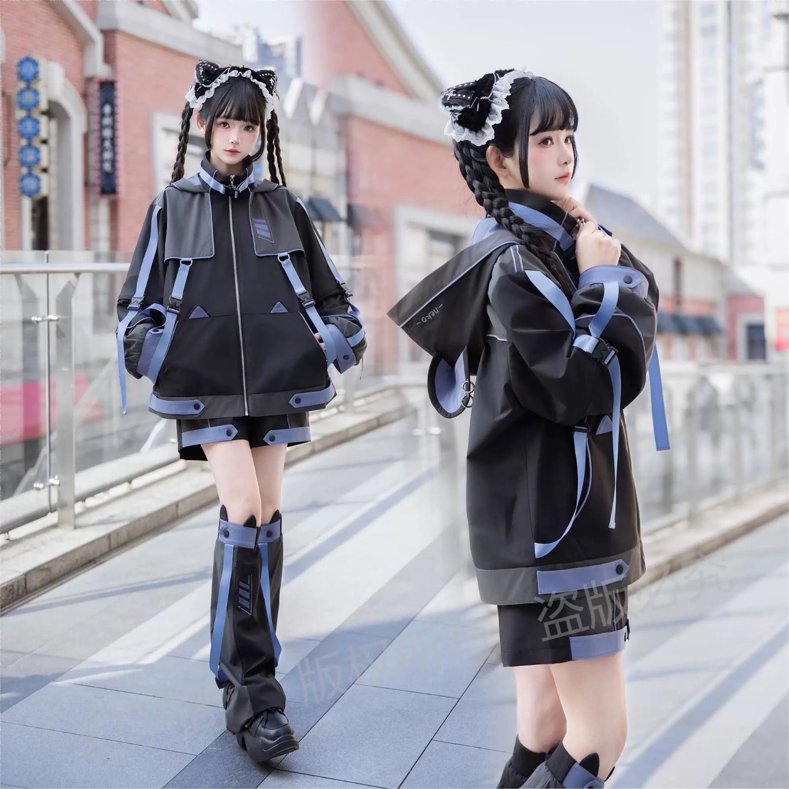パーカーのみ✴︎ サブカル 猫耳 猫 サイバー ファッション 服 原宿
