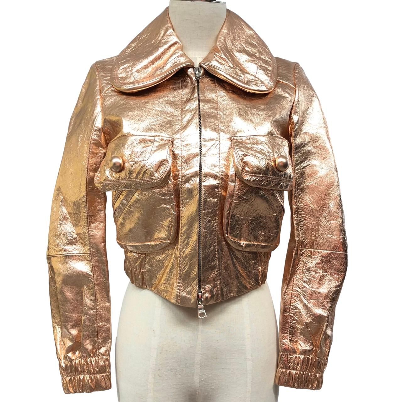 MARC JACOBS フライトジャケット アウター メタリック 4 サイズ