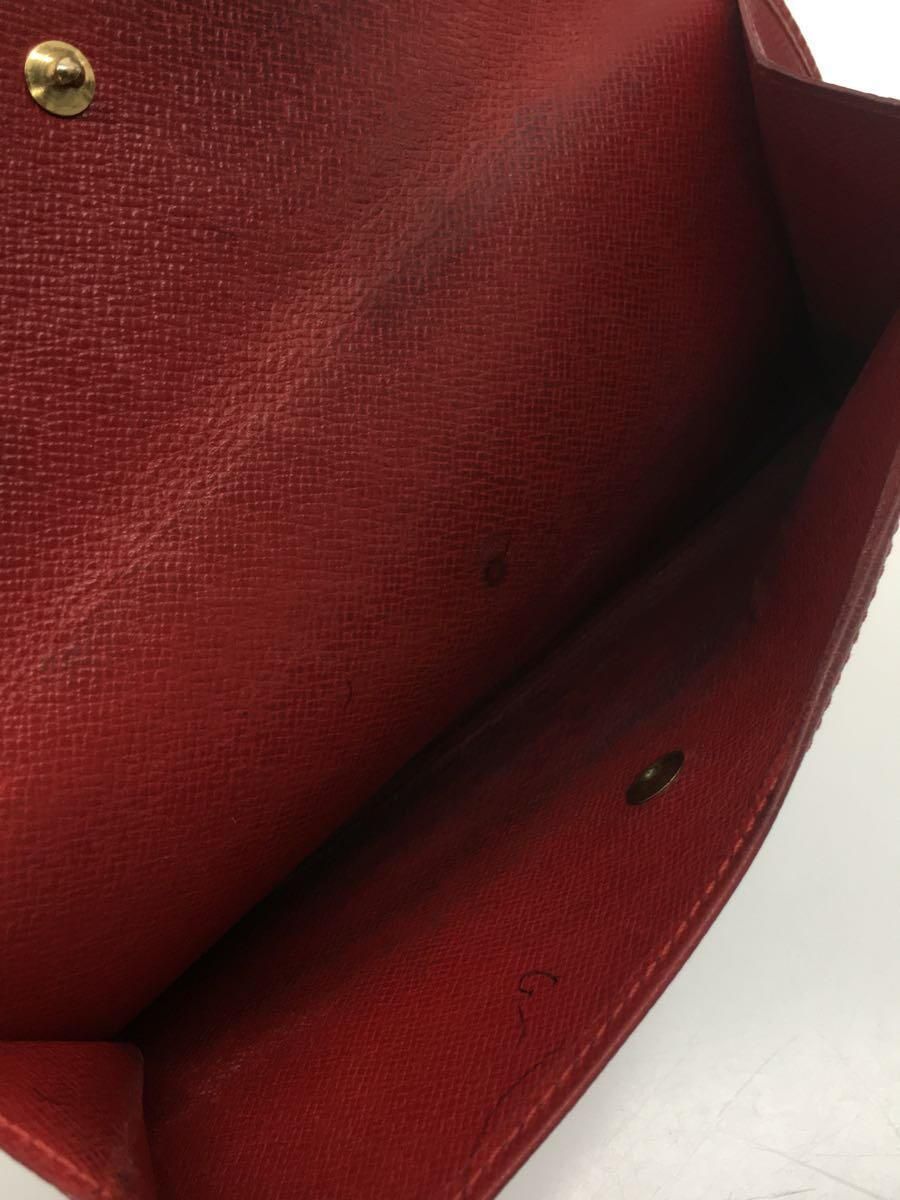 LOUIS VUITTON ポルト・トレゾールインターナショナル_エピ_RED レザー レッド レディース M63387 ※使用感