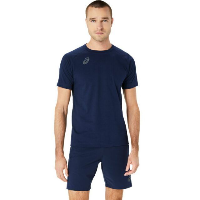 asics アシックス XX DRY cotton SS TEE ミッドナイト 2XL 2101A213 405 | スポーツ 運動 スポーツウェア サッカー フットサル ドライコットンTシャツ トップス 半袖 DRY 吸汗速乾 メンズ 部活 練習 カジュ