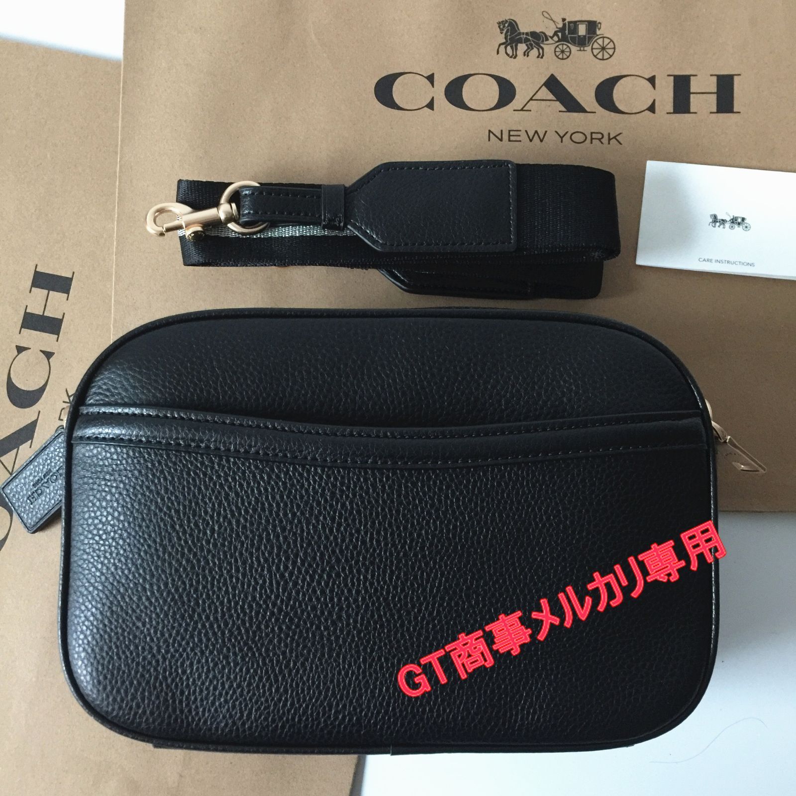 コーチアウトレット】COACHバッグ F75818 ブラック ダブルジップ 