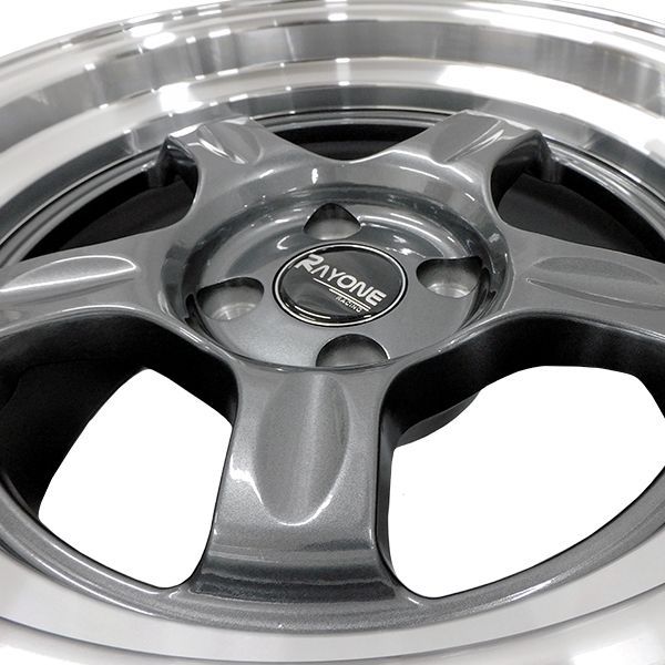 タイヤホイール 4本セット Rayone Racing 5008 15インチ 8J +10 4H PCD100 185/55R15 ガンメタリック -  メルカリ