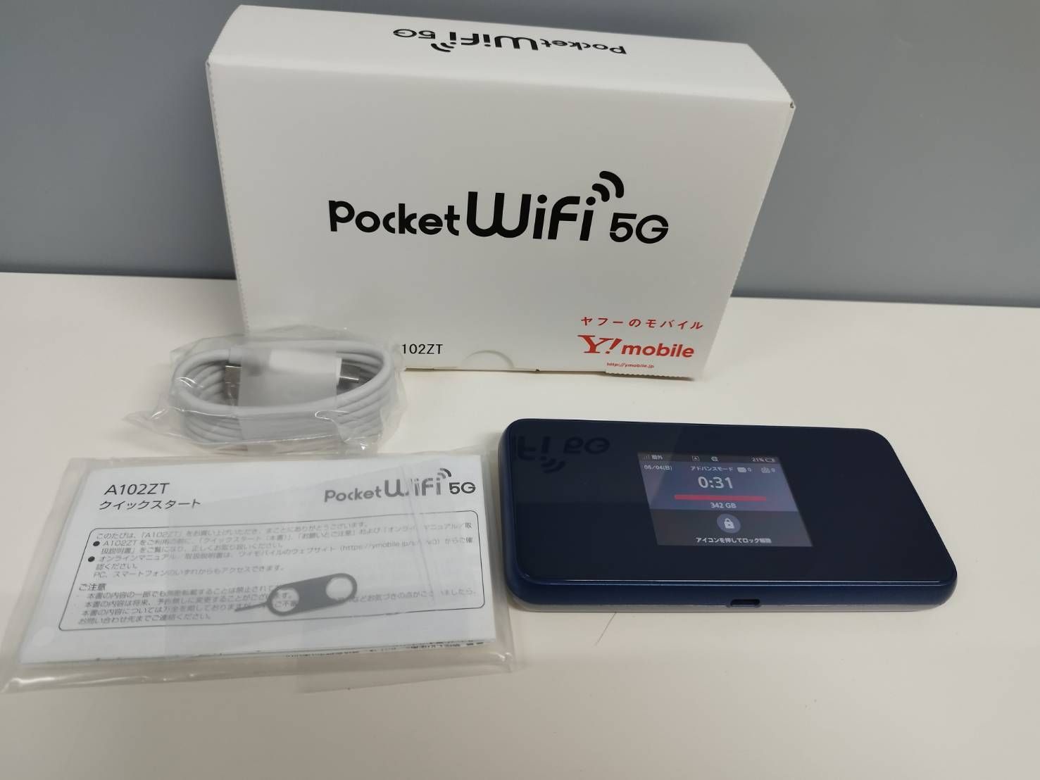 Y!mobile Pocket WiFi 5G A102ZT 本体 動作確認済み 格安，高品質