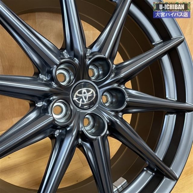 新車外し トヨタ 新型 GR86 純正 18in アルミ マットブラック 単品 新車外し トヨタ GR86 純正ホイール1本 18インチ7 5J+48 100-5H