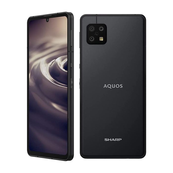 【送料無料】セイモバイル★SIMフリー版 AQUOS sense6 64GB ブラック SH-M19 新品未使用品 白ロム