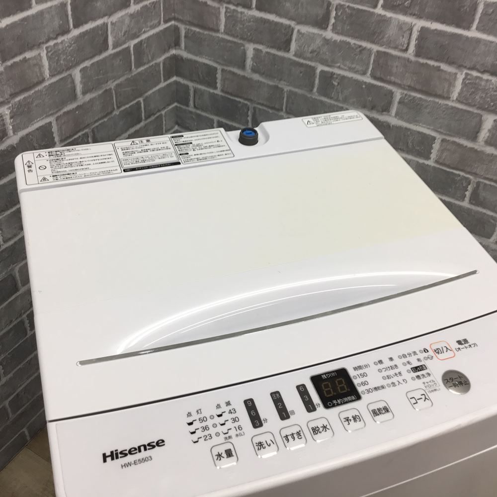 ハイセンス Hisense 洗濯機 5.5kg HW-G55E5KP 2020年製 - メルカリ