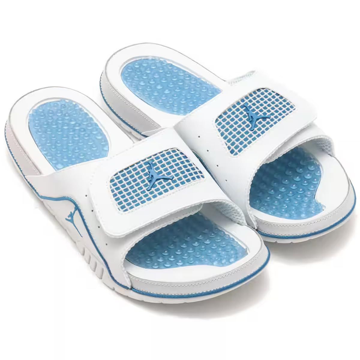[ナイキ] ジョーダン ハイドロ 4 レトロ JORDAN HYDRO 4 RETRO オフホワイト/ニュートラルグレー/インダストリアルブルー 532225-141 ナイキジャ [オフホワイト/ニュートラルグレー/インダストリアル