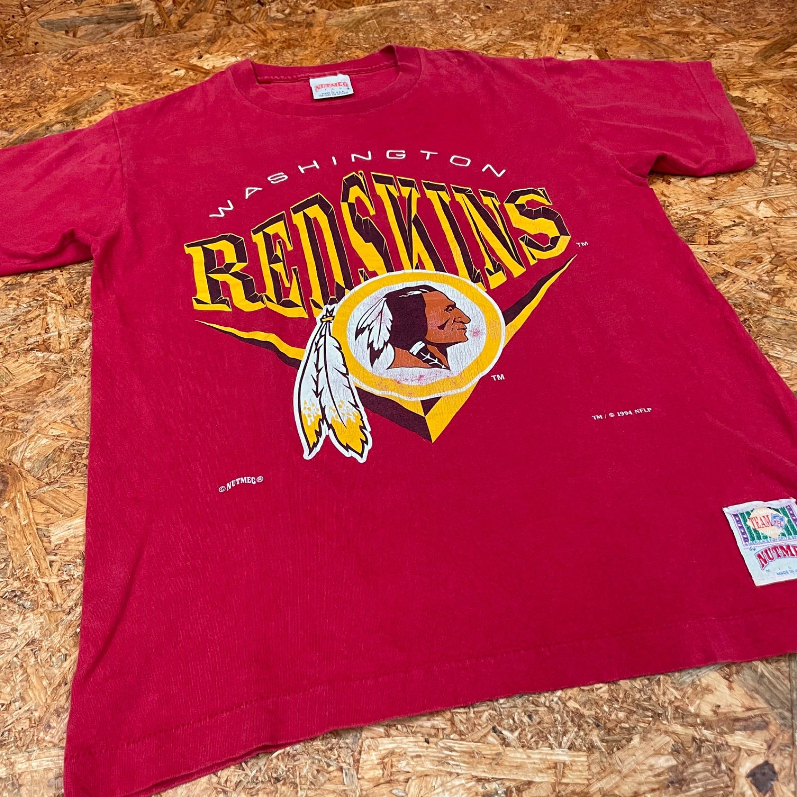 USA製 '90s WASHINGTON REDSKINS Tシャツ L NUTMEG製 半袖