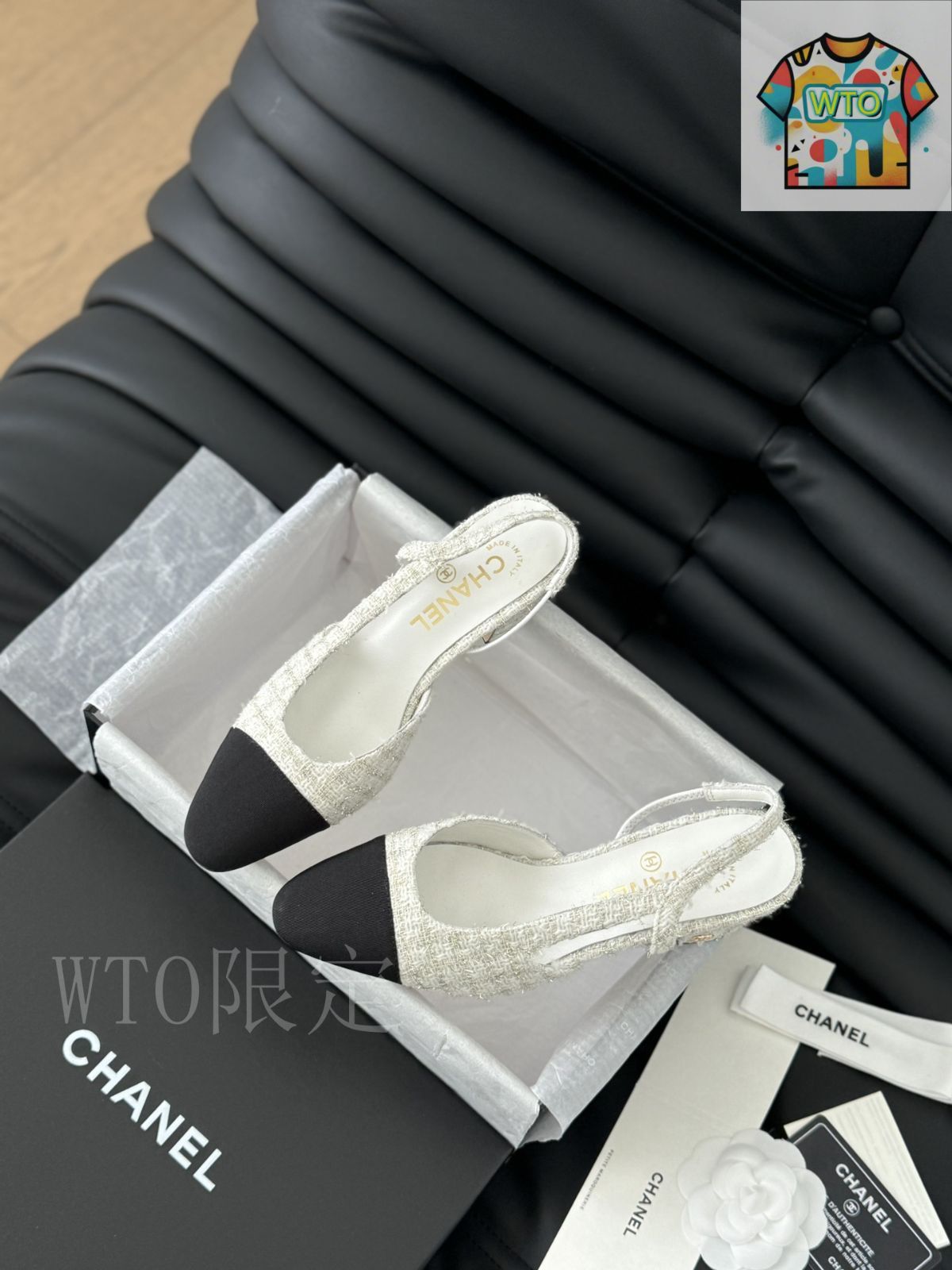 エレガントなパールの輝き♪【CHANEL】 スリングバックサンダル シャネル スリングバック バックレス サンダル08 - メルカリ