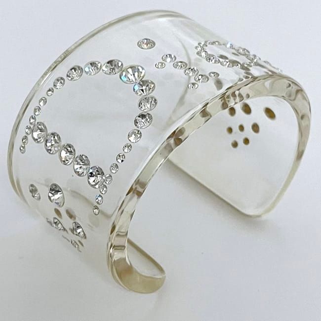 Dior ディオール プラスチック　バングル　ブレスレット　クリア imgrc0074641828.jpg