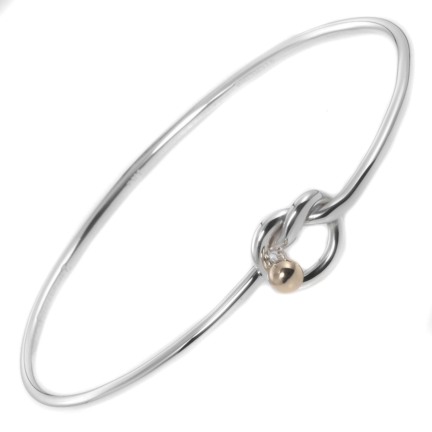 TIFFANY&Co.】ティファニー ラブノット バングル シルバー925×K18 